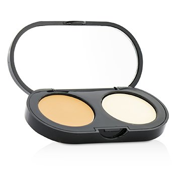 New Creamy Concealer Kit - Natural Tan Creamy Concealer + Pale Yellow Sheer Finish Pressed Powder