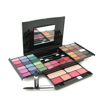 MakeUp Kit G2327 (2x Powder, 36x Eyeshadows, 4x Blusher, 1xMascara, 1xEye Pencil, 8x Lip Gloss, 4x Applicators)
