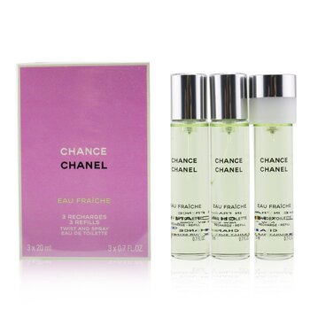 Chanel Chance Eau Fraiche Twist & Spray Eau De Toilette Refill 3x20ml  Switzerland