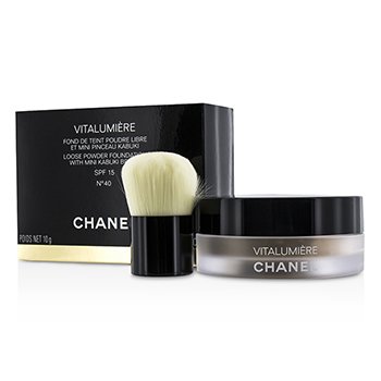 Vitalumiere Loose Powder Foundation SPF15 With Mini Kabuki Brush - # 40
