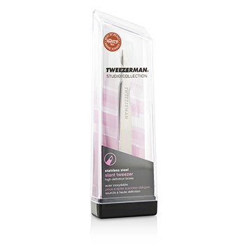 Slant Tweezer - Classic Stainless Steel (Studio Collection)