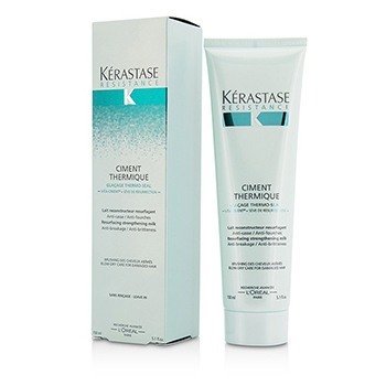 Kerastase Resistance Ciment Thermique Resurfacing Strengthening Milk Blow-Dry Care (For Damaged Hair)