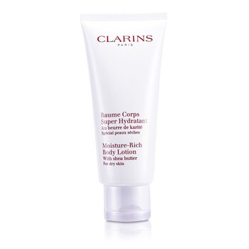 Clarins Moisture Rich Body Lotion with Shea Butter - For Dry Skin