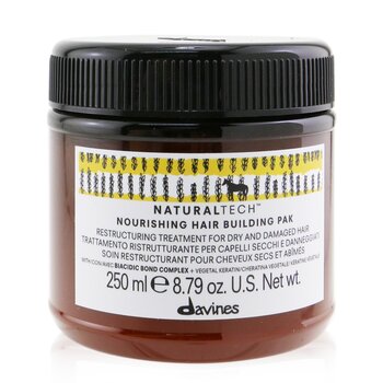 Davines Natural Tech Nourishing Hair Building Pak (For Dry, Damaged Hair)