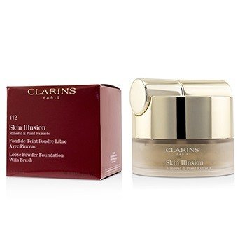 Skin Illusion Mineral & Plant Extracts Loose Powder Foundation (With Brush) (New Packaging) - # 112 Amber