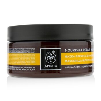 Apivita Nourish Repair Hair Mask With Olive Honey For Dry