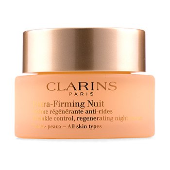 Clarins Extra-Firming Nuit Wrinkle Control, Regenerating Night Cream - All Skin Types