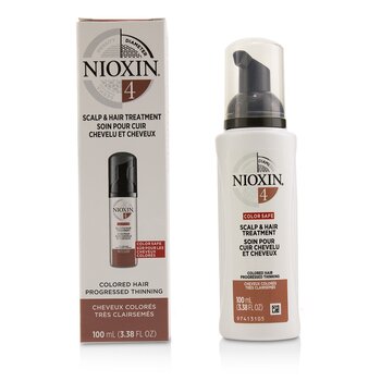 Nioxin Diameter System 4 Scalp & Hair Treatment (Colored Hair, Progressed Thinning, Color Safe)  (Random Packaging)