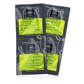 Apivita Express Beauty Face Mask with Prickly Pear (Moisturizing & Soothing)