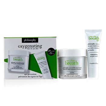 Take A Deep Breath Oxygenating Face & Eye Duo: Face Gel Cream 60ml + Eye Gel Cream 15ml