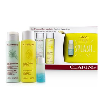 Perfect Cleansing Set (Normal or Dry Skin): Cleansing Milk 200ml+ Toning Lotion 200ml+ Eye Make-Up Remover 30ml+ Bag