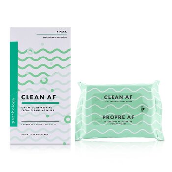 Patchology Clean AF On-The-Go Refreshing Facial Cleansing Wipes