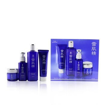 Sekkisei Best Selection Set: Medicated Sekkisei 360ml + Sekkisei Emulsion 140ml + Washing Foam 130g + Herbal Gel 80g