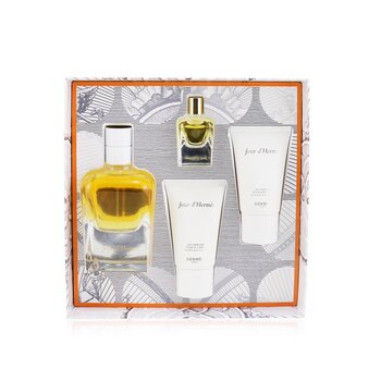 Jour D'Hermes Coffret: Eau De Parfum Spray 85ml/2.87oz + Eau De Parfum 7.5ml/0.25oz + Perfumed Body Lotion 30ml/1oz + Perfumed Bath And Shower Gel 30ml/1oz