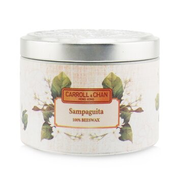 The Candle Company (Carroll & Chan) 100% Beeswax Tin Candle - Sampaguita