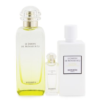 Le Jardin De Monsieur Li Coffret: Eau De Toilette Spray 100ml + Moisturizing Body Lotion 80ml + Eau De Toilette 7.5ml