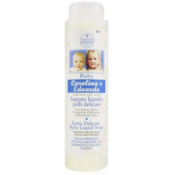 Nesti Dante Carolina & Edoardo Extra Delicate Baby Liquid Soap With Oat, Sweet Almond & Calendula (Shower Gel)