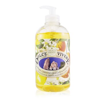 Nesti Dante Dolce Vivere Vegan Liquid Soap - Capri - Orange Blossom, Frosted Mandarine & Basil