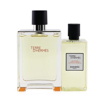 Terre D'Hermes Coffret: Eau De Toilette Spray 100ml/3.3oz + Hair And Body Shower Gel 80ml/2.7oz