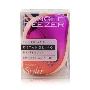 Compact Styler On-The-Go Detangling Hair Brush - # Cerise Pink Ombre