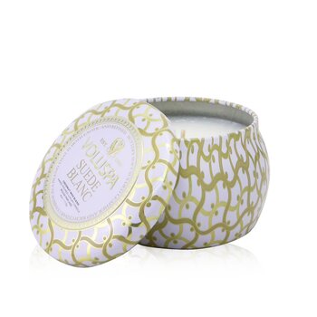 Mini Tin Candle - Suede Blanc