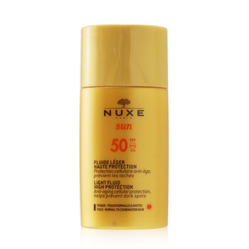 Nuxe Sun Light Fluid For Face - High Protection SPF50 (For Normal To Combination Skin)