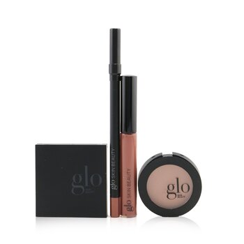 Glo Skin Beauty Desk to Datenight (Mini Shadow Quad + Blush + Lip Pencil + Lip Gloss) - # Rebel Angel