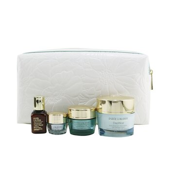 All Day Hydration Set: DayWear Creme 50ml+ NightWear Creme 15ml +Advanced Night Repair 15ml+ DayWear Eye 5ml+ Bag
