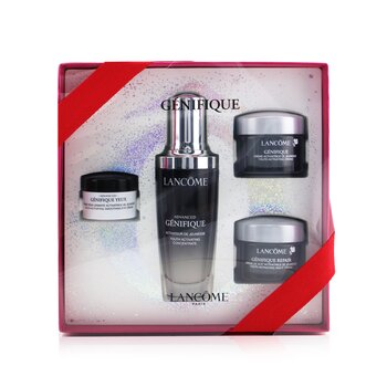 Genifique Gift Set: 1x Genifique Advanced Youth Activating Concentrate - 50ml/1.69oz + 1x Genifique Advanced Youth Activating Smoothing Eye Cream - 5ml/0.16oz + 1x Genifique Youth Activating Cream - 15ml/0.5oz + 1x Genifique Repair Youth Activat. Night Cr