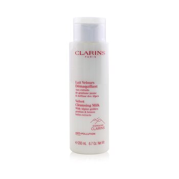 Clarins Velvet Cleansing Milk with Alpine Golden Gentian & Lemon Balm Extracts