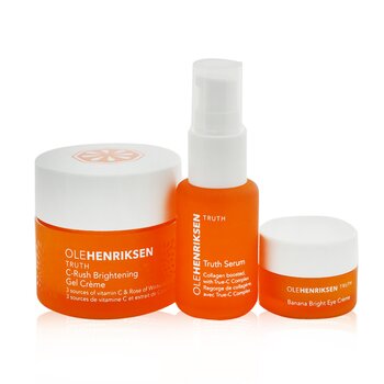 Let's Get Luminous Brightening Essentials Set: Truth Serum 15ml + C-Rush Gel Creme 35ml + Eye Creme 7ml