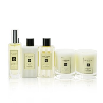 Jo Malone House Of Jo Malone Coffret: Lime Basil & Mandarin Cologne Spray + Peony & Blush Suede Body & Hand Wash + Blackberry Bay Body & Hand Lotion + English Pear & Freesia Scented Candle + Pomegranate Noir Scented Candle