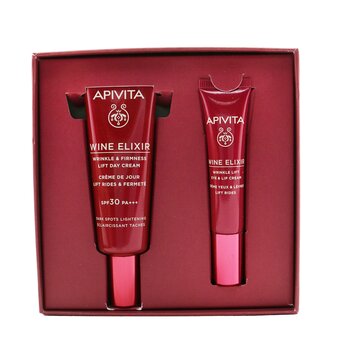 Wine Elixir Wrinkle Reduction & Firmness Gift Set: Day Cream SPF 30 40ml+ Eye & Lip Cream 15ml