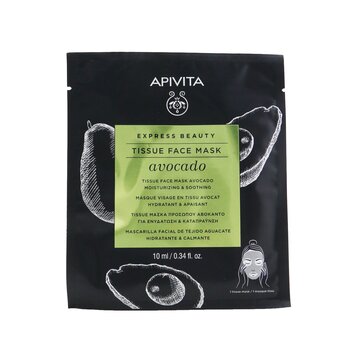 Apivita Express Beauty Tissue Face Mask with Avocado (Moisturizing & Soothing) - Exp. Date: 06/2022