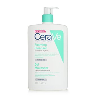 CeraVe Foaming Cleanser For Normal to Oily Skin (With Pump)