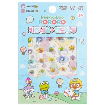 April Korea Pororo Nail + Hand Tattoo - # SPR 02