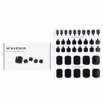 Nail Sticker (Black) - # Classic Black Pedi