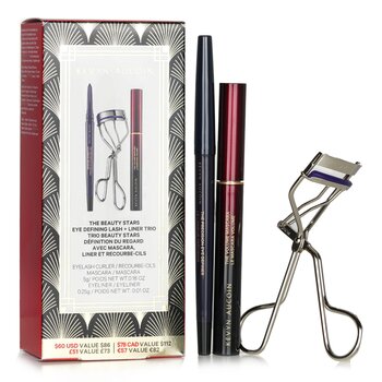 Kevyn Aucoin The Beauty Stars: Eye Defining Lash + Liner Trio: 1x Eyelash Curler + 1x Mascara + 1x Eyeliner