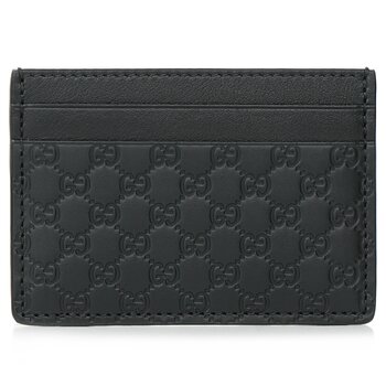 Gucci Microguccissim a Card Holder 262837 - Black