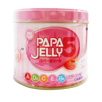 OHKISEIYAKU PAPA JELLY 5 Japan Liver Oil Pills (Strawberry Flavor) -120 capsules ( new and old packaging is in random)