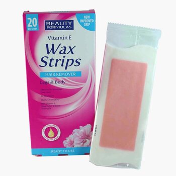 Vitamin E Wax Strips Hair Remover Legs & Body