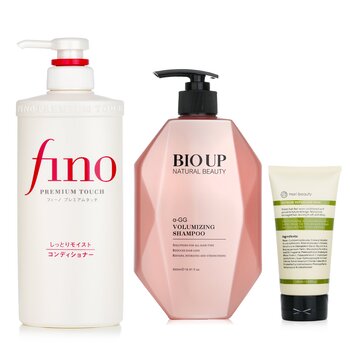 Shiseido Shiseido Hair Conditione 550ml + Natural Beauty BIO UP Shampoo 500ml + mori beauty  Hair Mask 180ml