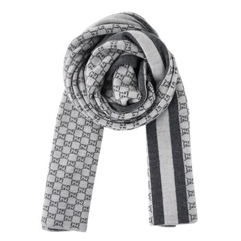 Wool Web Stripe GG Guccissima Scarf 438253