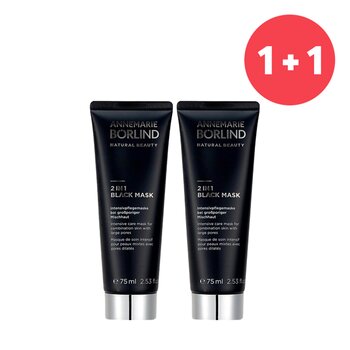 【1+1 Set】2 In 1 Black Mask - Intensive Care Mask For Combination Skin with Large Pores